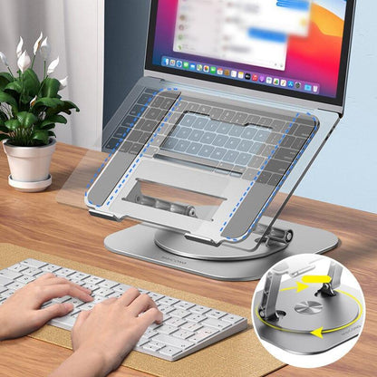 FoldAway - 360° Draaibare Laptopstandaard - Zwart