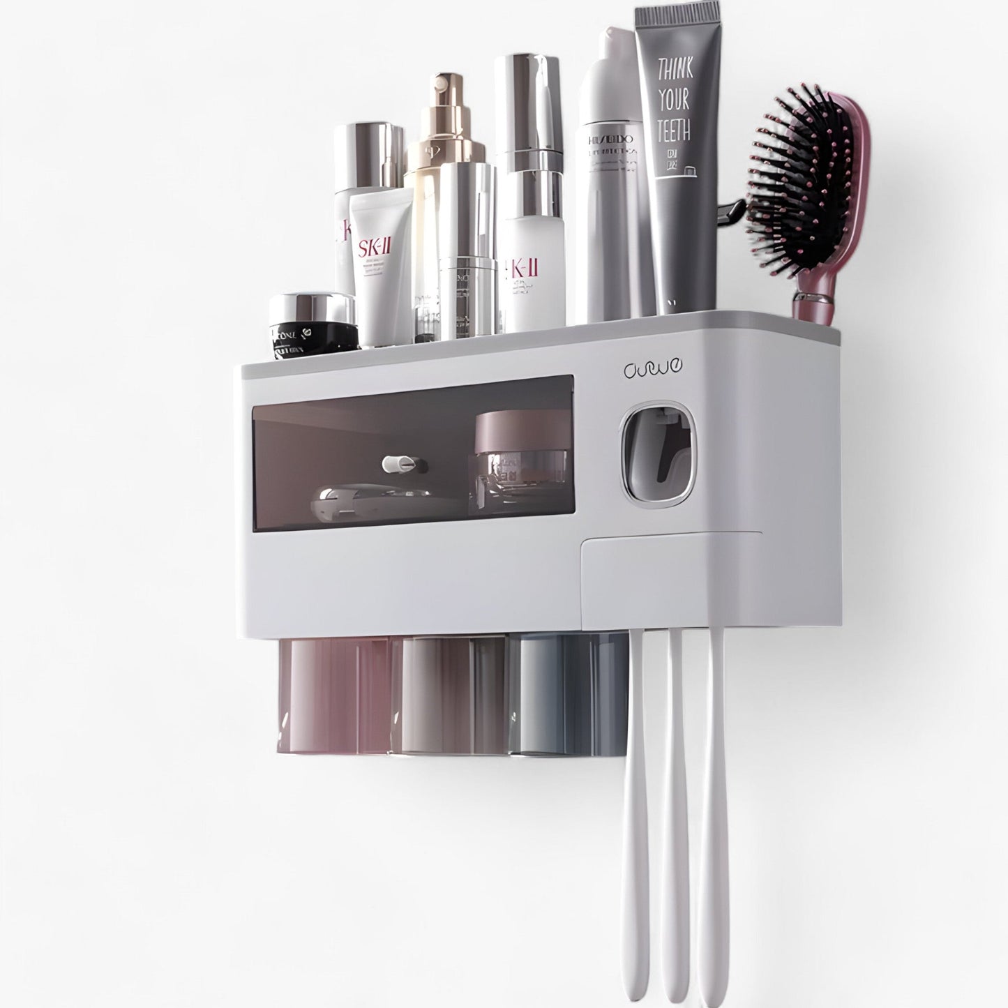 Automatische Dispenser - Wandmontage met Opbergvak - Zwart