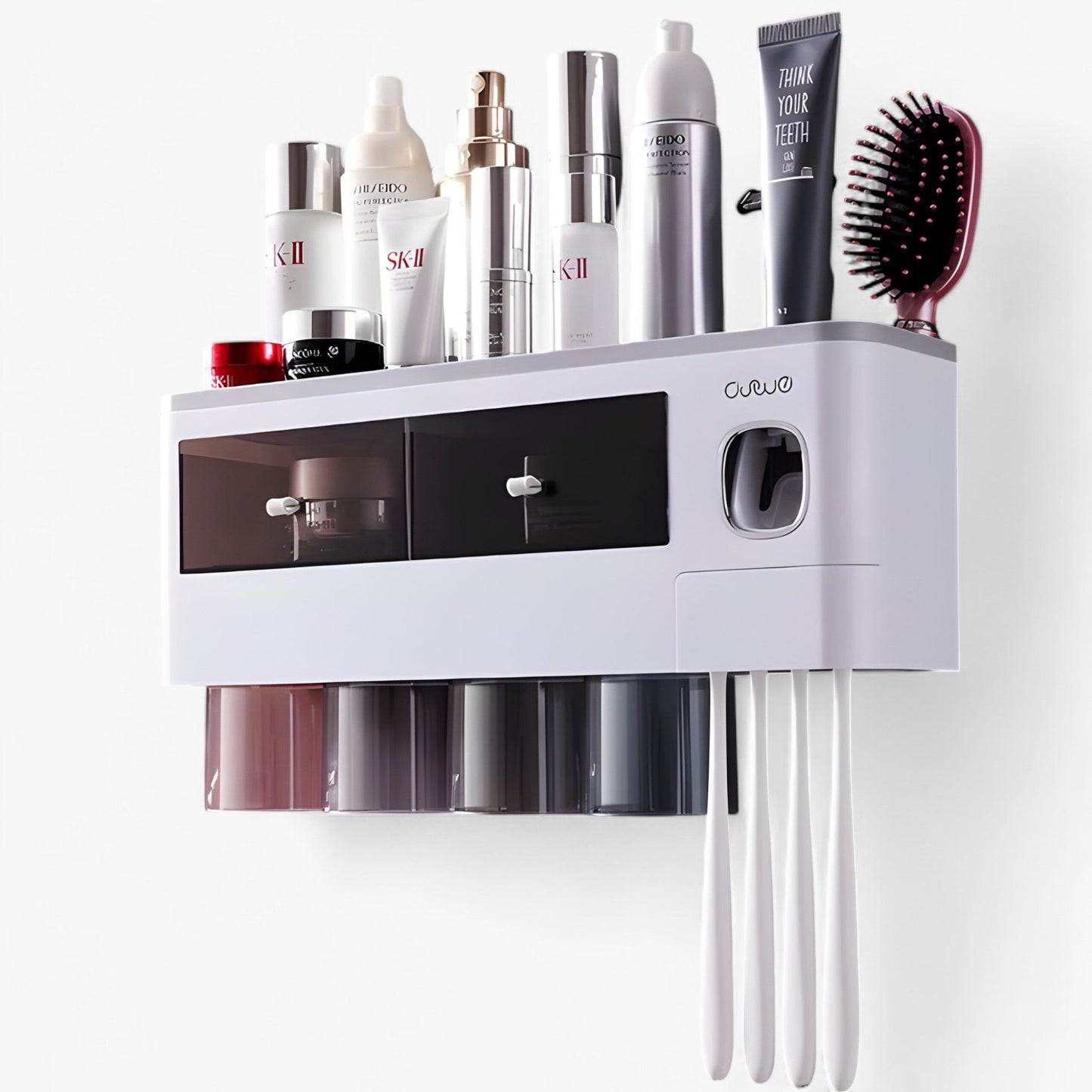Automatische Dispenser - Wandmontage met Opbergvak - Zwart