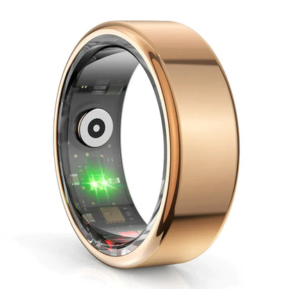 TitanRing Vital - Slimme Gezondheidsring van Titanium met Hartslag- en Slaapmonitor
