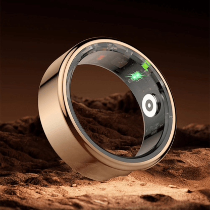 TitanRing Vital - Slimme Gezondheidsring van Titanium met Hartslag- en Slaapmonitor