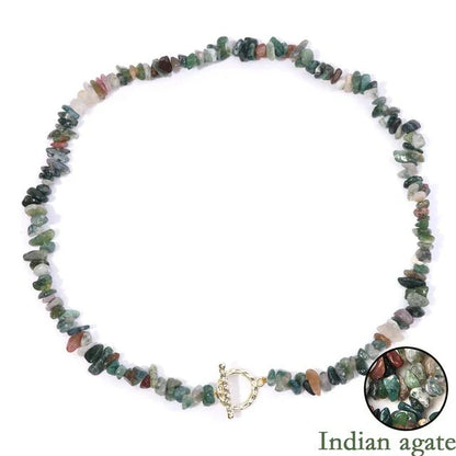 Halfedelsteen Ketting Turquoise - Helende Boheemse Gem Grind - Turquoise