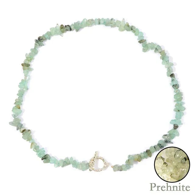 Halfedelsteen Ketting Turquoise - Helende Boheemse Gem Grind - Turquoise
