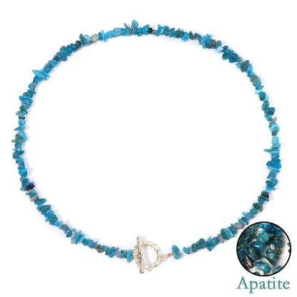 Halfedelsteen Ketting Turquoise - Helende Boheemse Gem Grind - Turquoise