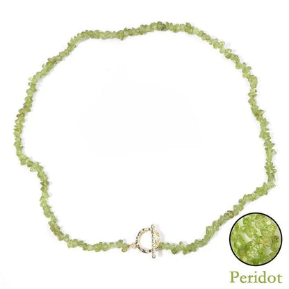 Halfedelsteen Ketting Turquoise - Helende Boheemse Gem Grind - Turquoise