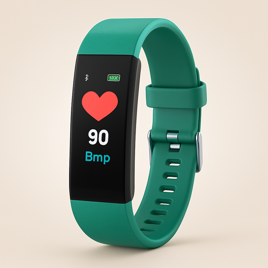 VitaalHorloge - Senior Smartwatch – Eenvoudige Gezondheids- en Activiteitstracker met LED-scherm
