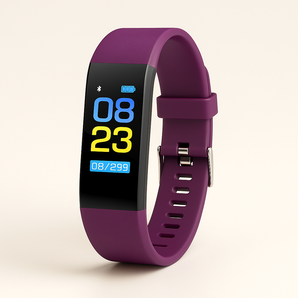 VitaalHorloge - Senior Smartwatch – Eenvoudige Gezondheids- en Activiteitstracker met LED-scherm