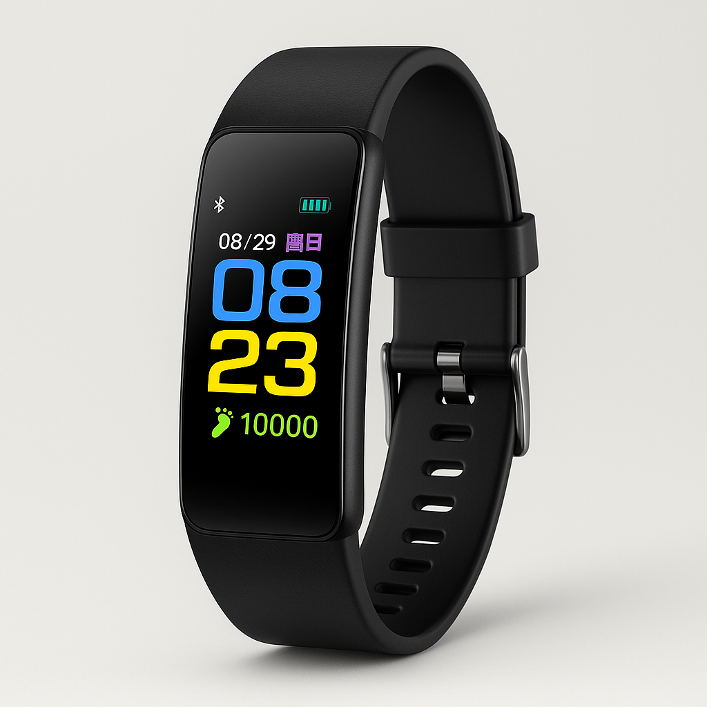 VitaalHorloge - Senior Smartwatch – Eenvoudige Gezondheids- en Activiteitstracker met LED-scherm