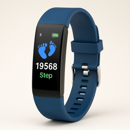 VitaalHorloge - Senior Smartwatch – Eenvoudige Gezondheids- en Activiteitstracker met LED-scherm