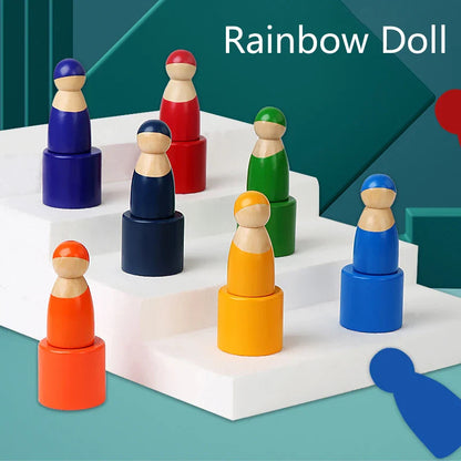 Rainbow Puzzle™ – Kleurrijk & Creatief – Houten Sorteer Speelgoed