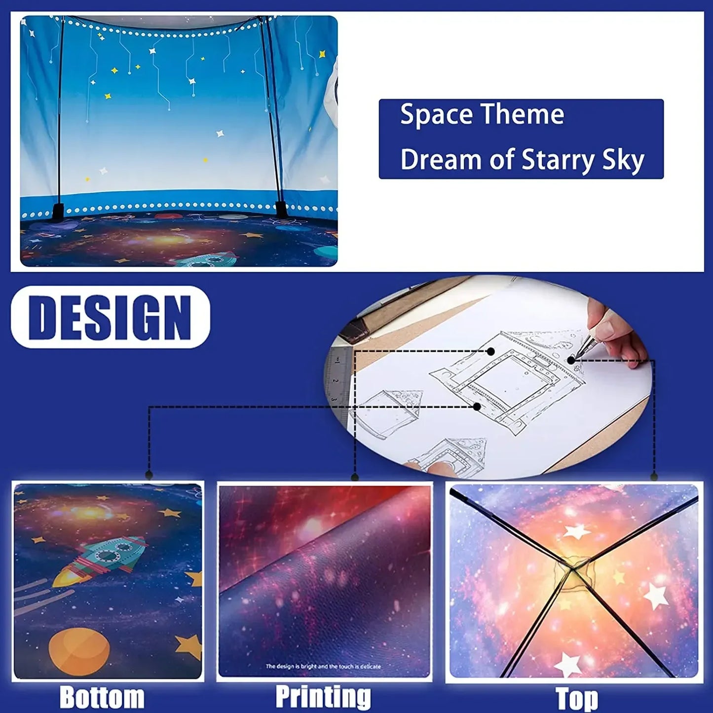 Rocket Ship Tent™ – Ruimteavontuur Pop-up – Kindertent