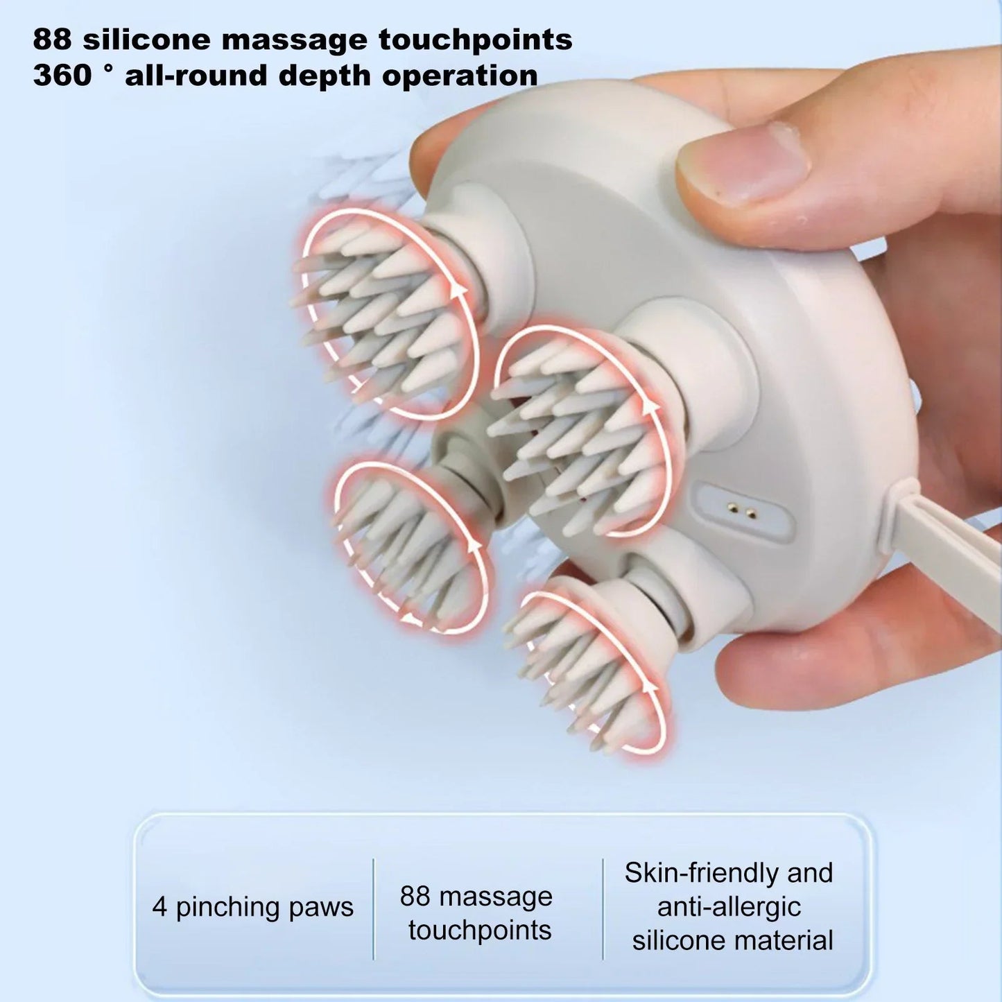 PawZen™ – 3D-hoofdhuidmassageapparaat voor diepe ontspanning, effectieve stressverlichting & betere bloedsomloop [50% Korting]