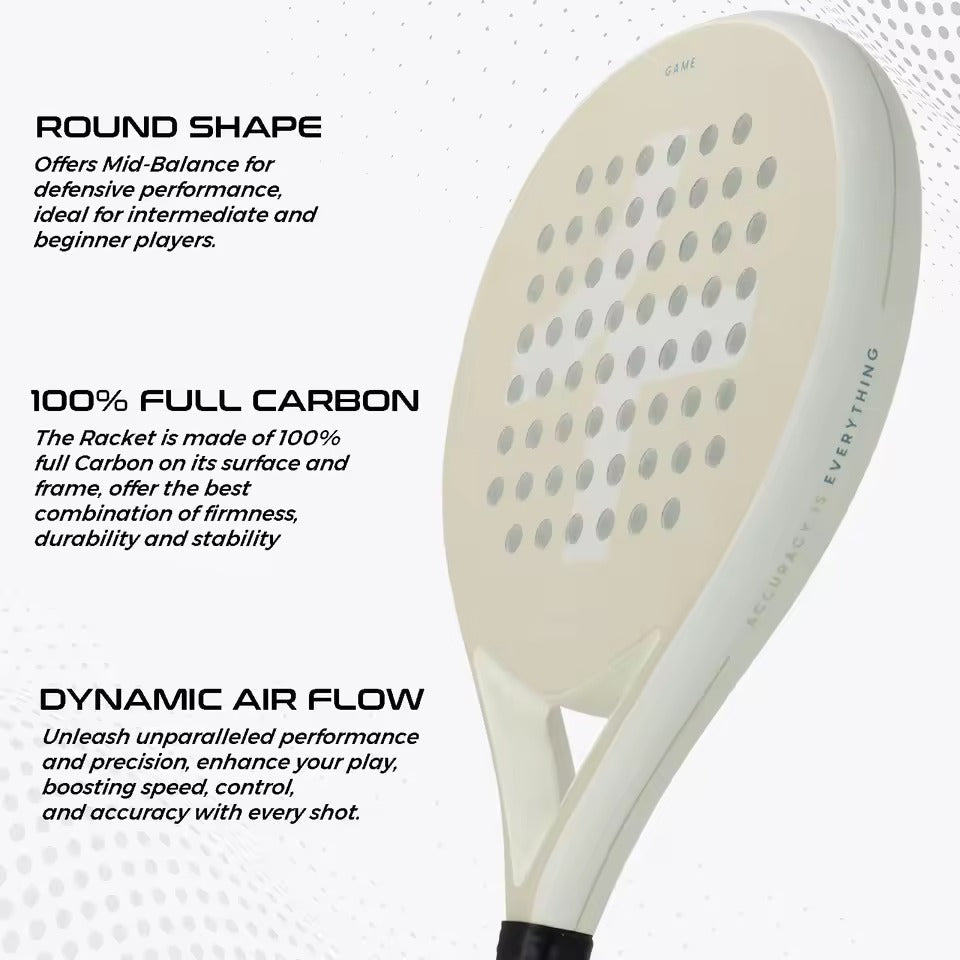 CarbonEdge Pro - Carbon Padelracket – Kracht, Controle & Comfort