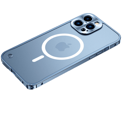 ISafe - MagSafe Aluminium Hoesje - Blauw