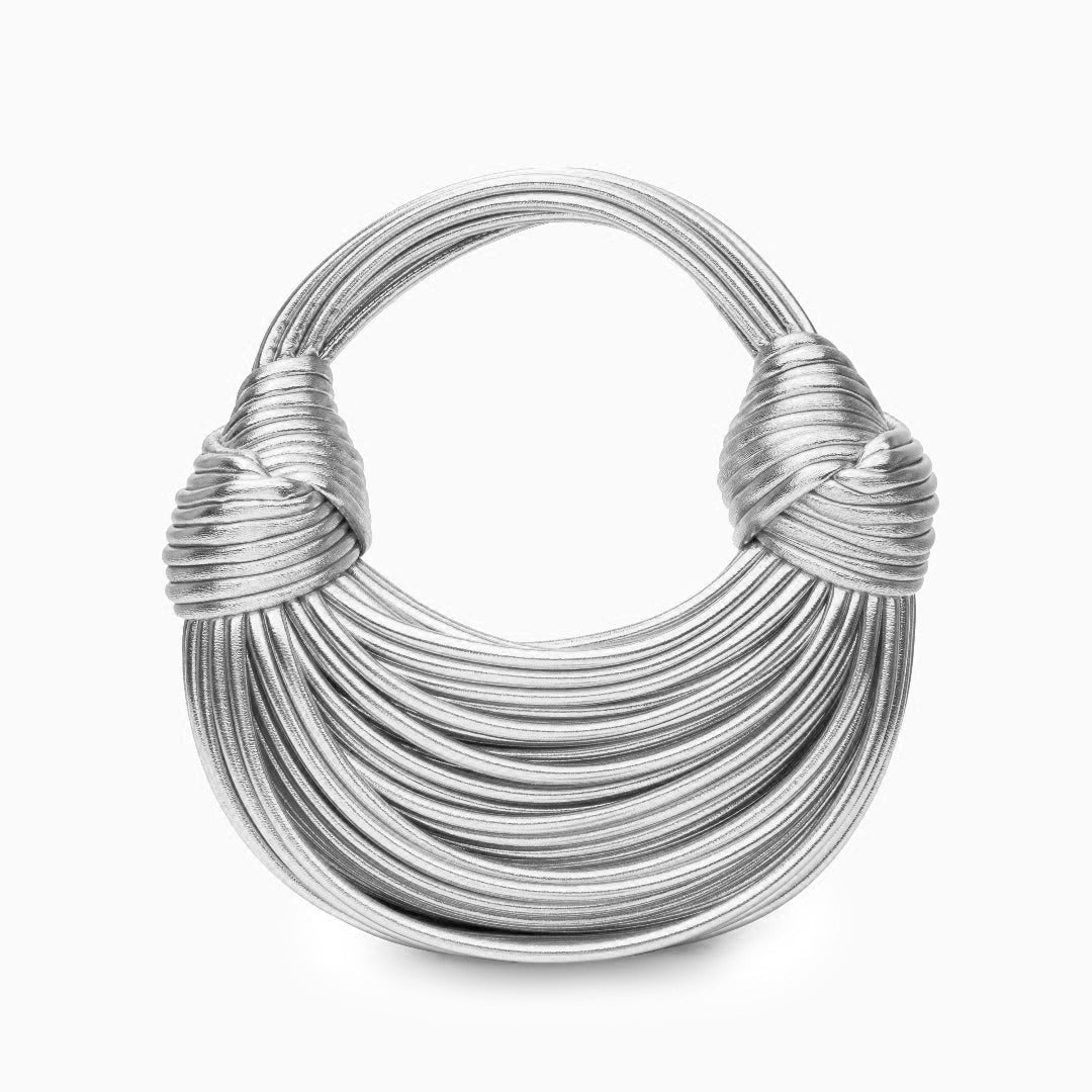 Elegante Handtas Dames Goud - Stijlvolle Avondtas Mesh - Metaal