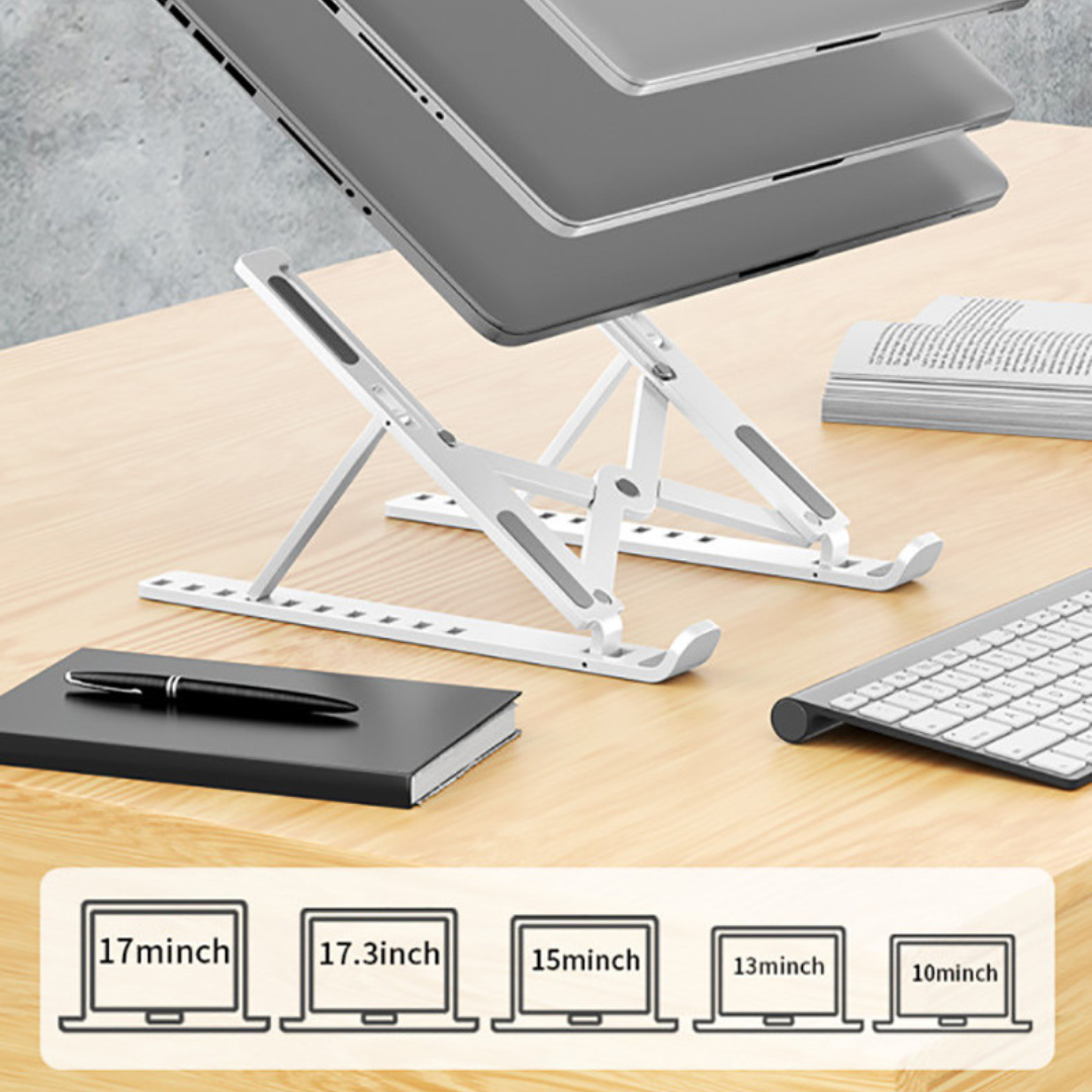 LaptopHolder - Laptop Houder voor Laptop Accessoires - Zilver