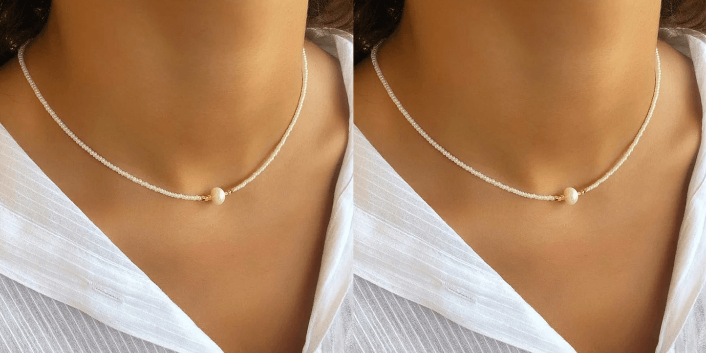 Ketting Heren - Pocket Pearl - Met Natuurlijke Parels
