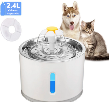 Automatische Drinkfontein voor Huisdieren - Kattendrinkbak Pro - Zilver