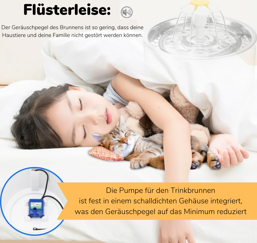 Automatische Drinkfontein voor Huisdieren - Kattendrinkbak Pro - Zilver