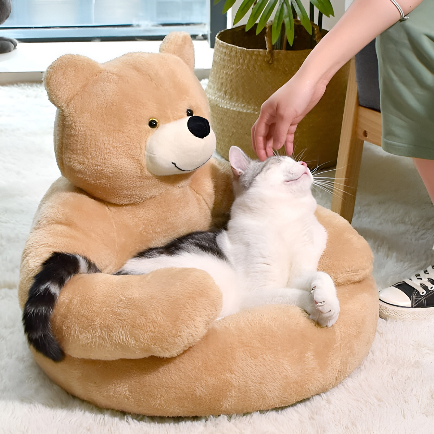 TeddyBear - Bed voor Huisdieren - Khaki