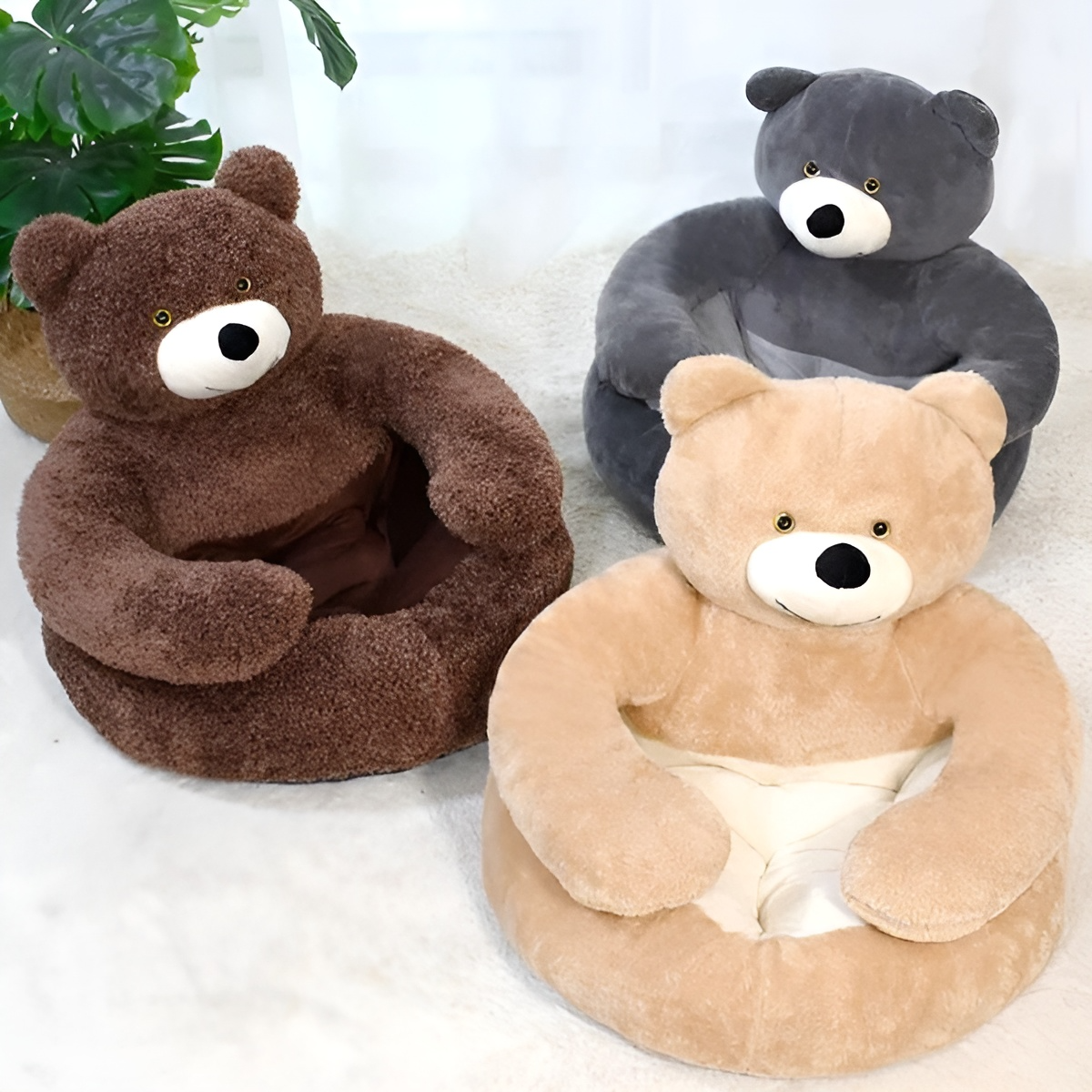TeddyBear - Bed voor Huisdieren - Khaki