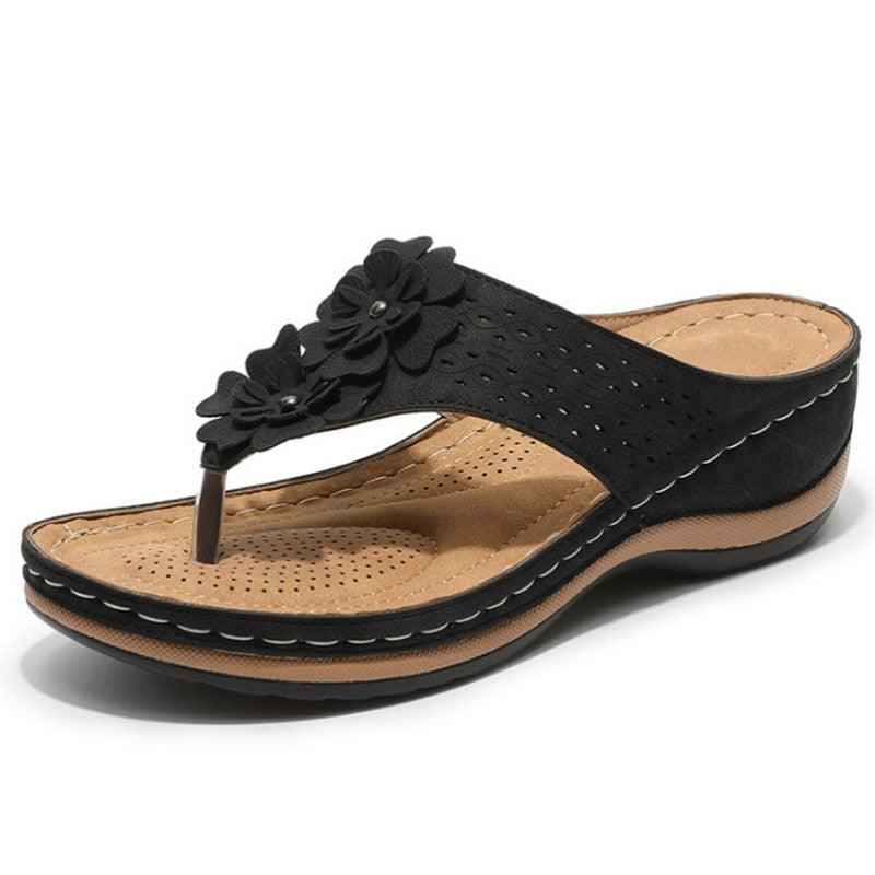 Slippers voor Dames, Zwart